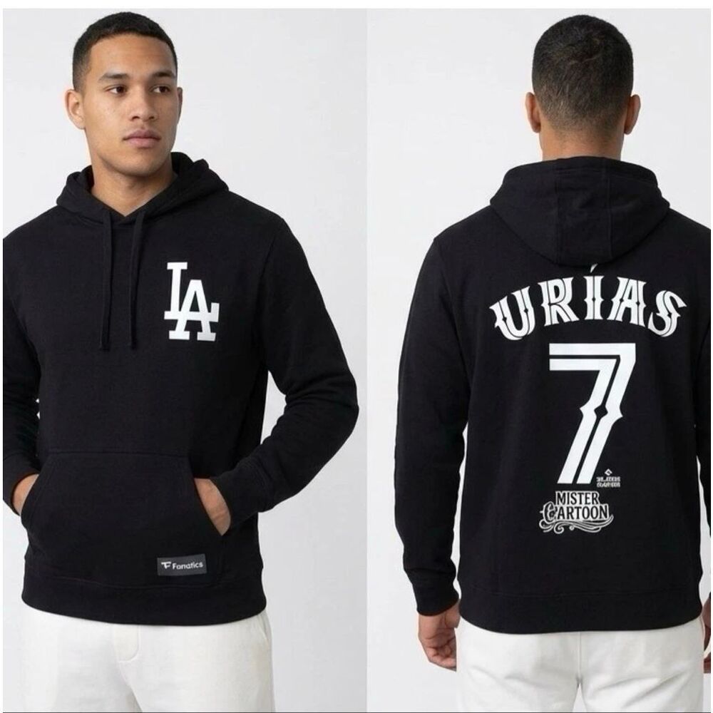 Mister Cartoon x LA Dodgers Julio Urías #7 Fanatics Hoodie Sweatshirt Men’s Size